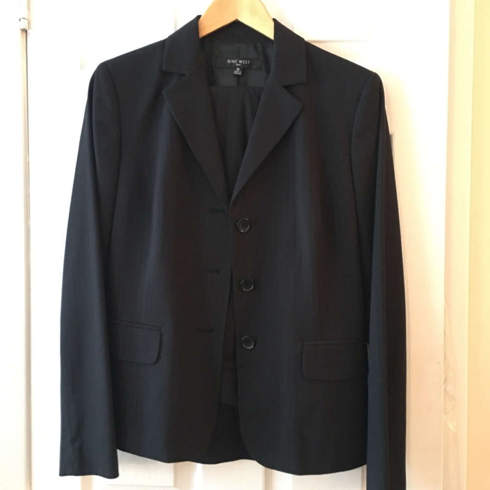 Nine West Pinstripe Suit - Size 10